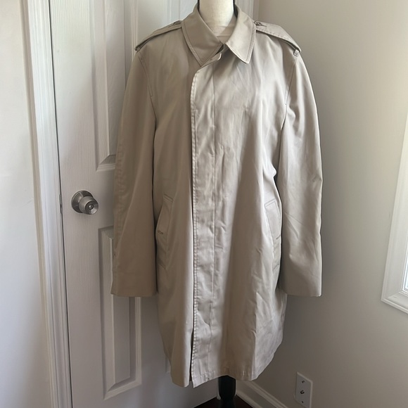 Vintage 1970s Mens London Fog Trench Coat Thinsulate Lined 46 long - Picture 4 of 10